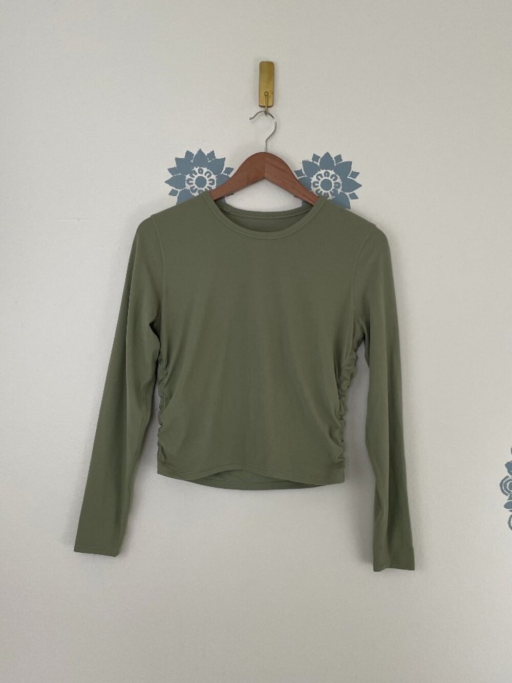 Lululemon All It Takes Long Sleeve Top Nulu Rosemary Green Size 6
